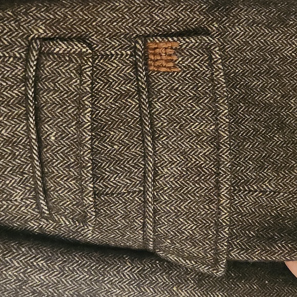 Banana Republic Brown Herringbone Womens Blazer - size 2 - Picture 4 of 5